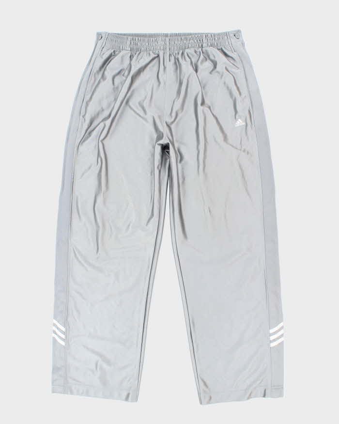 Vintage 90's Adidas Wide Leg Popper Track Suit Bottoms - XL