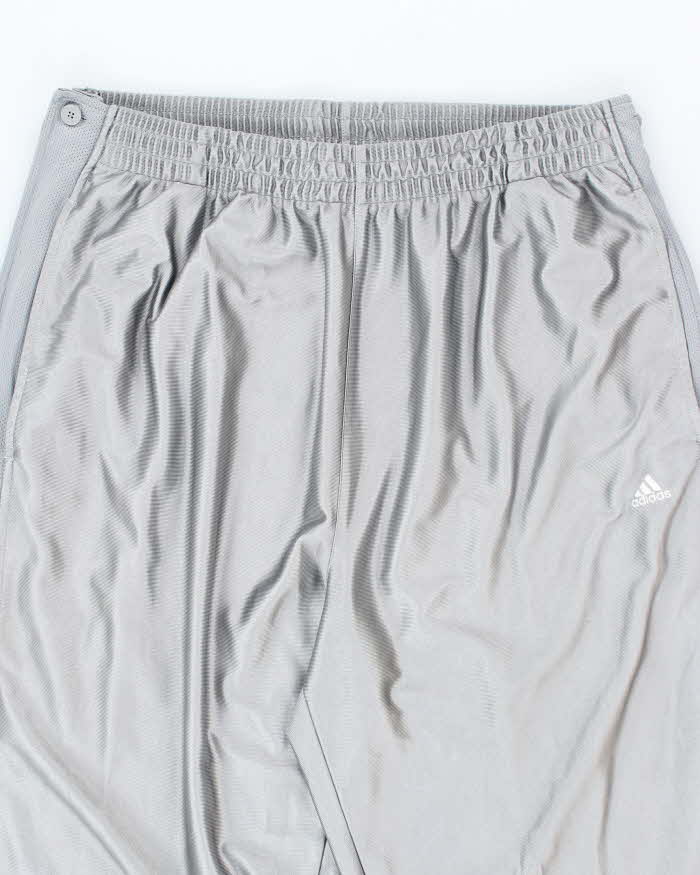 Vintage 90's Adidas Wide Leg Popper Track Suit Bottoms - XL
