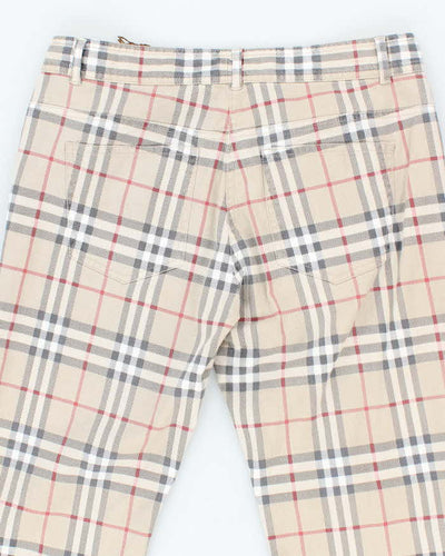 Vintage Y2K Burberry Nova Check Slim Fit Patterned Trousers - W30 L30