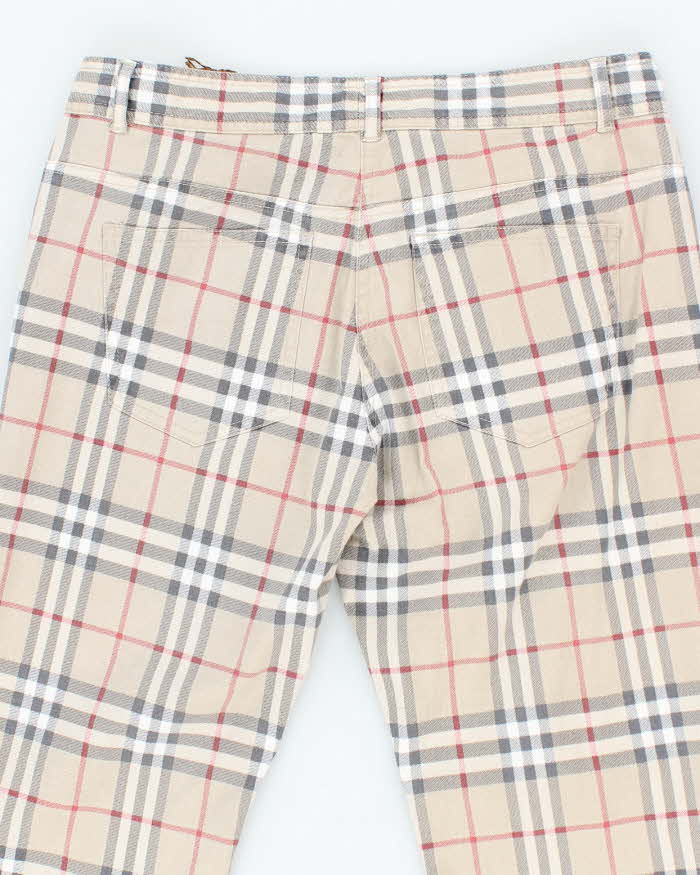 Vintage Y2K Burberry Nova Check Slim Fit Patterned Trousers - W30 L30