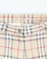Vintage Y2K Burberry Nova Check Slim Fit Patterned Trousers - W30 L30