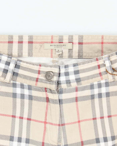 Vintage Y2K Burberry Nova Check Slim Fit Patterned Trousers - W30 L30