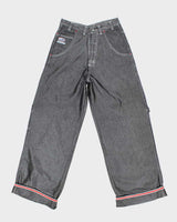 Vintage Y2K Eminem Baggy Shiny Embroidered Carpenter Trousers - W30 L30