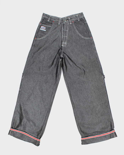 Vintage Y2K Eminem Baggy Shiny Embroidered Carpenter Trousers - W30 L30
