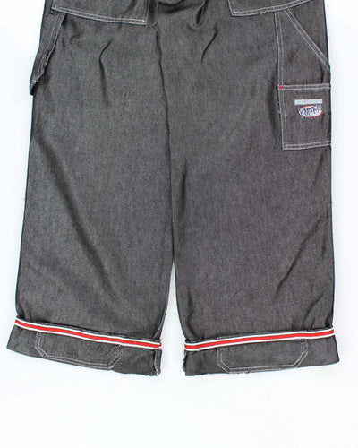Vintage Y2K Eminem Baggy Shiny Embroidered Carpenter Trousers - W30 L30