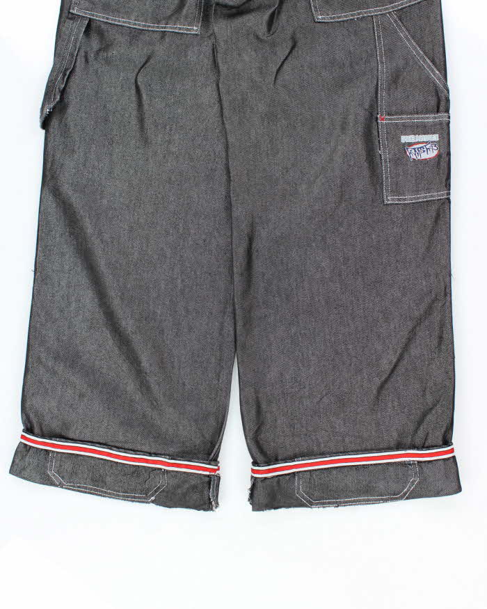 Vintage Y2K Eminem Baggy Shiny Embroidered Carpenter Trousers - W30 L30
