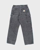 Vintage 2000's Carhartt Faded Single Knee Carpenter Trousers - W30 L29