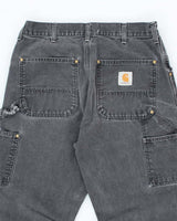 Vintage 2000's Carhartt Faded Single Knee Carpenter Trousers - W30 L29