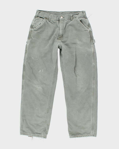 Vintage Carhartt Heavyweight Faded Lined Carpenter Trousers - W32 L29