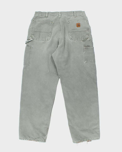 Vintage Carhartt Heavyweight Faded Lined Carpenter Trousers - W32 L29
