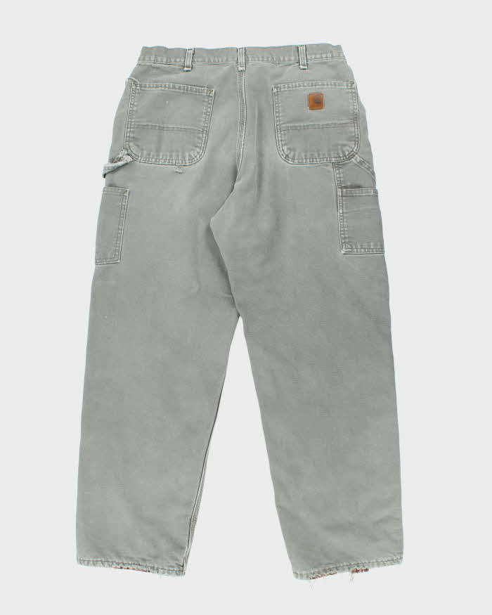 Vintage Carhartt Heavyweight Faded Lined Carpenter Trousers - W32 L29