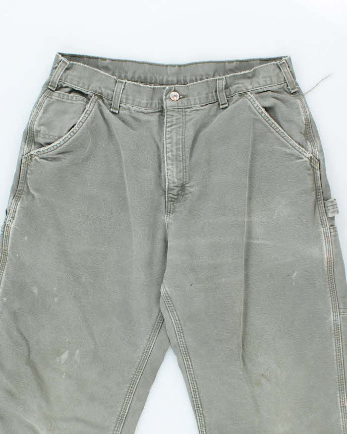 Vintage Carhartt Heavyweight Faded Lined Carpenter Trousers - W32 L29