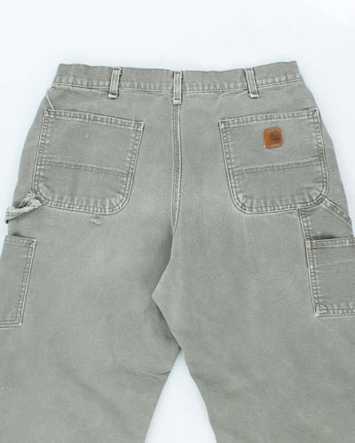Vintage Carhartt Heavyweight Faded Lined Carpenter Trousers - W32 L29