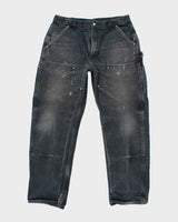 Vintage Carhartt Heavyweight Faded Double Knee Carpenter Trousers - W32 L29