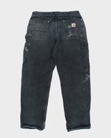 Vintage Carhartt Heavyweight Faded Double Knee Carpenter Trousers - W32 L29