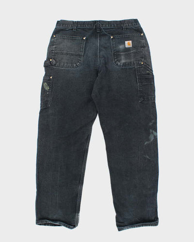 Vintage Carhartt Heavyweight Faded Double Knee Carpenter Trousers - W32 L29