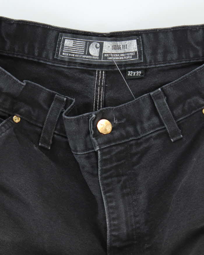 Vintage Carhartt Heavyweight Faded Double Knee Carpenter Trousers - W28 L29