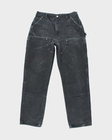 Vintage 2000's Carhartt Faded Heavyweight Double Knee Carpenter Trousers - W32 L33