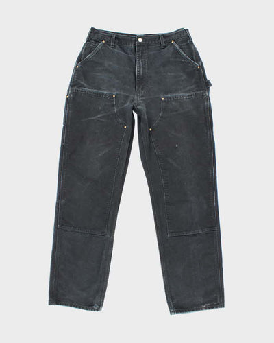 Vintage 2000's Carhartt Faded Heavyweight Double Knee Carpenter Trousers - W32 L33