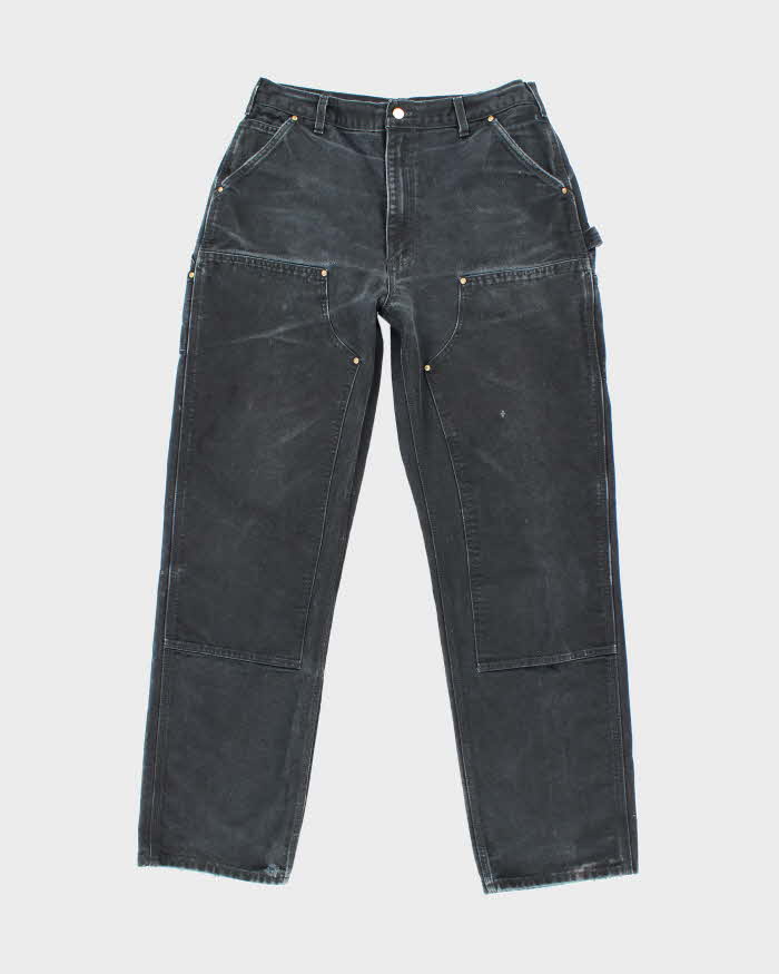 Vintage 2000's Carhartt Faded Heavyweight Double Knee Carpenter Trousers - W32 L33