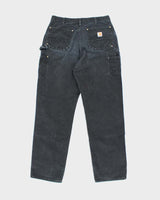 Vintage 2000's Carhartt Faded Heavyweight Double Knee Carpenter Trousers - W32 L33