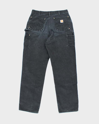 Vintage 2000's Carhartt Faded Heavyweight Double Knee Carpenter Trousers - W32 L33