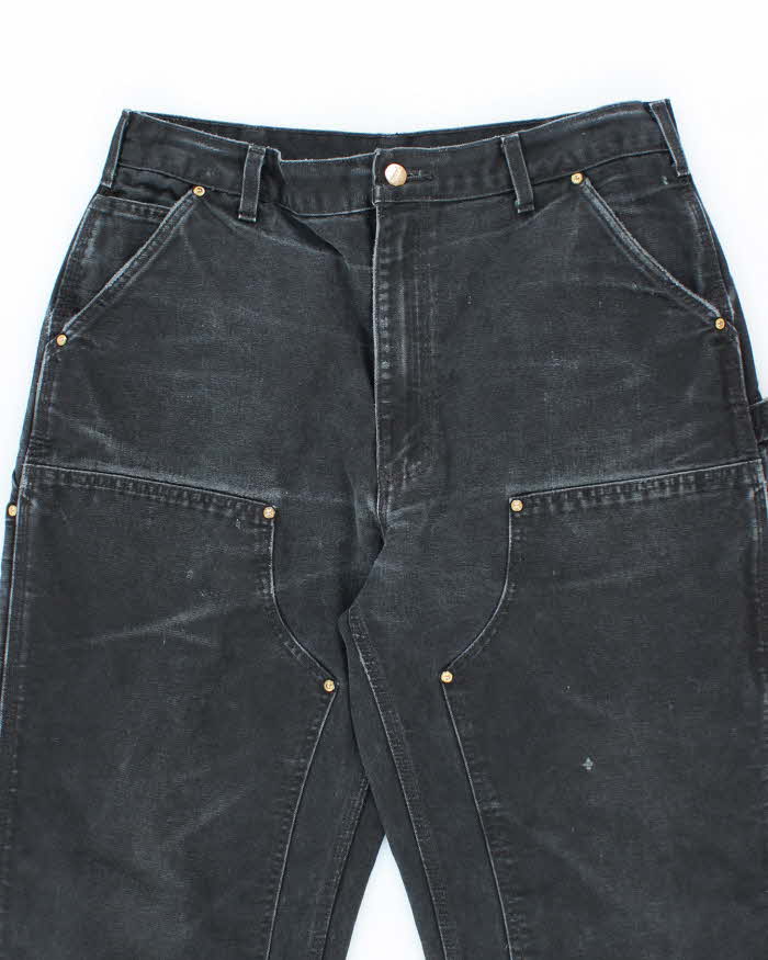 Vintage 2000's Carhartt Faded Heavyweight Double Knee Carpenter Trousers - W32 L33