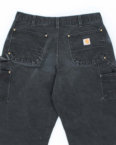 Vintage 2000's Carhartt Faded Heavyweight Double Knee Carpenter Trousers - W32 L33