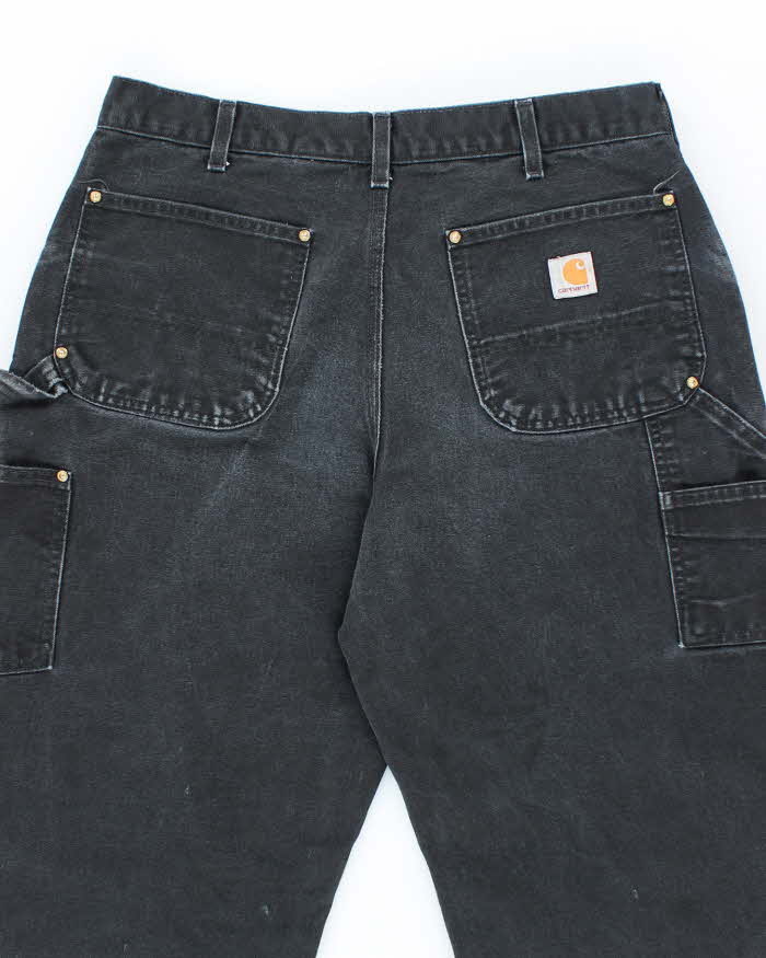 Vintage 2000's Carhartt Faded Heavyweight Double Knee Carpenter Trousers - W32 L33