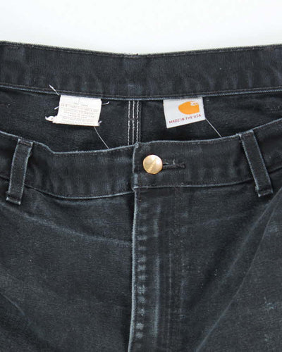 Vintage 2000's Carhartt Faded Heavyweight Double Knee Carpenter Trousers - W32 L33
