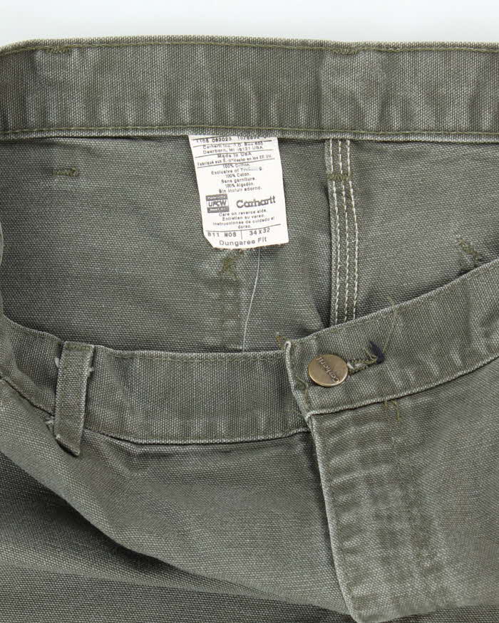 Vintage Carhartt Pantalon De Charpentier À Genoue Lourds W32 L30