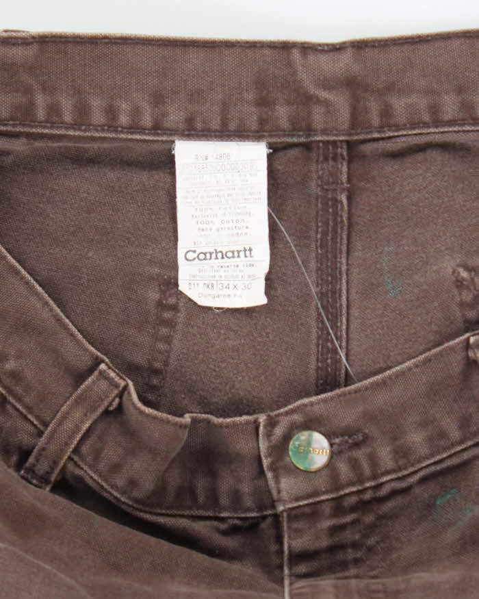 Vintage Carhartt Heavyweight Single Knee Carpenter Trousers - W32 L28