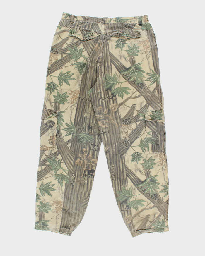 Vintage 90's Karl Kani Camouflage Wide Leg Cargo Trousers - W36 L31