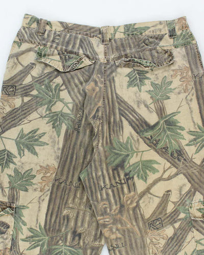 Vintage 90's Karl Kani Camouflage Wide Leg Cargo Trousers - W36 L31