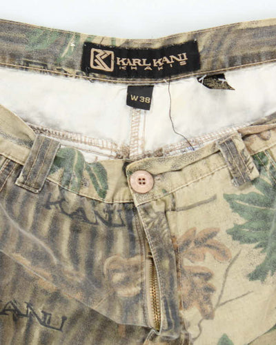 Vintage 90's Karl Kani Camouflage Wide Leg Cargo Trousers - W36 L31
