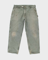 Vintage 90's Carhartt Heavyweight Lined Single Knee Carpenter Trousers - W36 L31