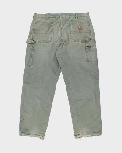 Vintage 90's Carhartt Heavyweight Lined Single Knee Carpenter Trousers - W36 L31