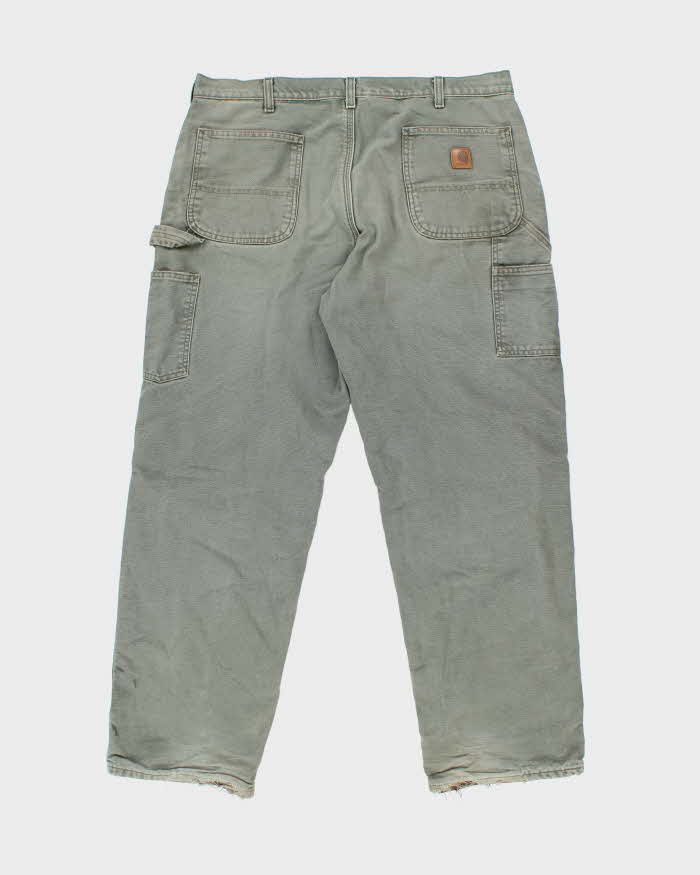 Vintage 90's Carhartt Heavyweight Lined Single Knee Carpenter Trousers - W36 L31