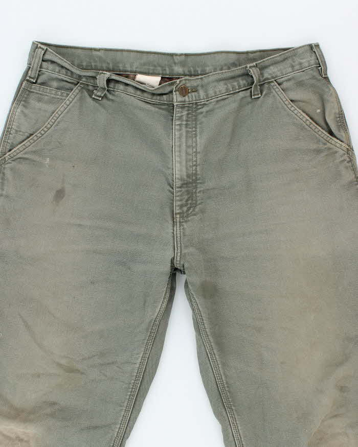 Vintage 90's Carhartt Heavyweight Lined Single Knee Carpenter Trousers - W36 L31