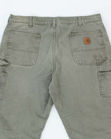Vintage 90's Carhartt Heavyweight Lined Single Knee Carpenter Trousers - W36 L31
