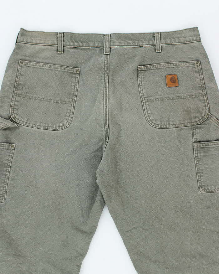 Vintage 90's Carhartt Heavyweight Lined Single Knee Carpenter Trousers - W36 L31