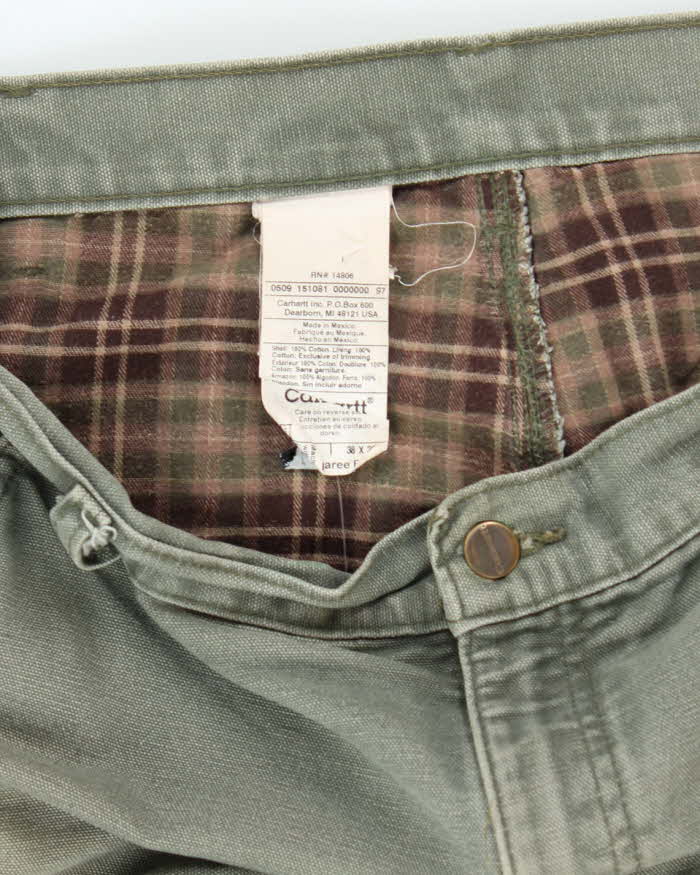 Vintage 90's Carhartt Heavyweight Lined Single Knee Carpenter Trousers - W36 L31
