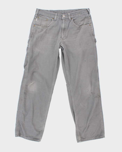 Vintage 2000's Carhartt Faded Single Knee Carpenter Trousers - W34 L29