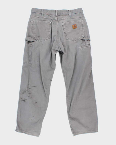 Vintage 2000's Carhartt Faded Single Knee Carpenter Trousers - W34 L29