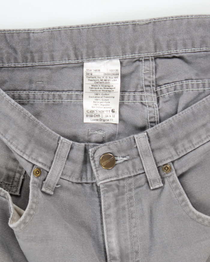 Vintage 2000's Carhartt Faded Single Knee Carpenter Trousers - W34 L29