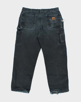 Vintage 2000's Carhartt Heavyweight Faded Single Knee Carpenter Trousers - W32 L27