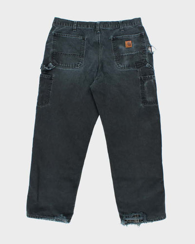 Vintage 2000's Carhartt Heavyweight Faded Single Knee Carpenter Trousers - W32 L27