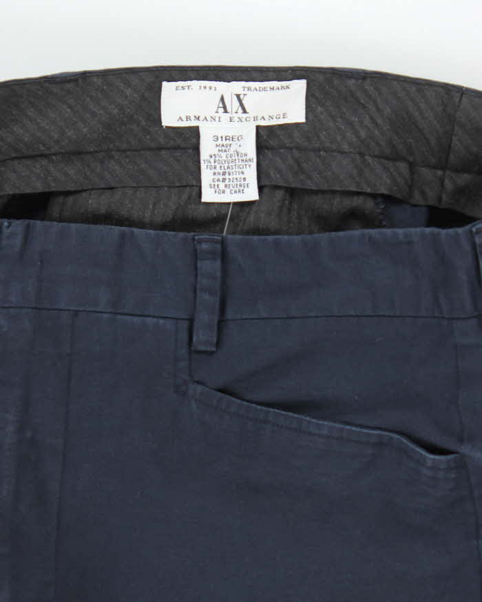 Vintage Armani Exchange High Waisted Chino Trousers - W30 L29