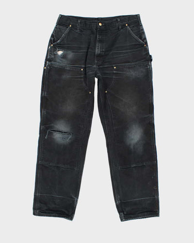 Vintage 90's Carhartt Distressed Heavyweight Double Knee Carpenter Trousers - W34 L31