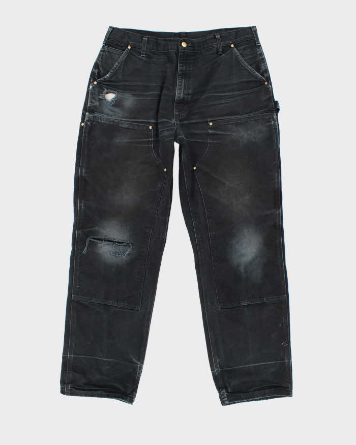 Vintage 90's Carhartt Distressed Heavyweight Double Knee Carpenter Trousers - W34 L31